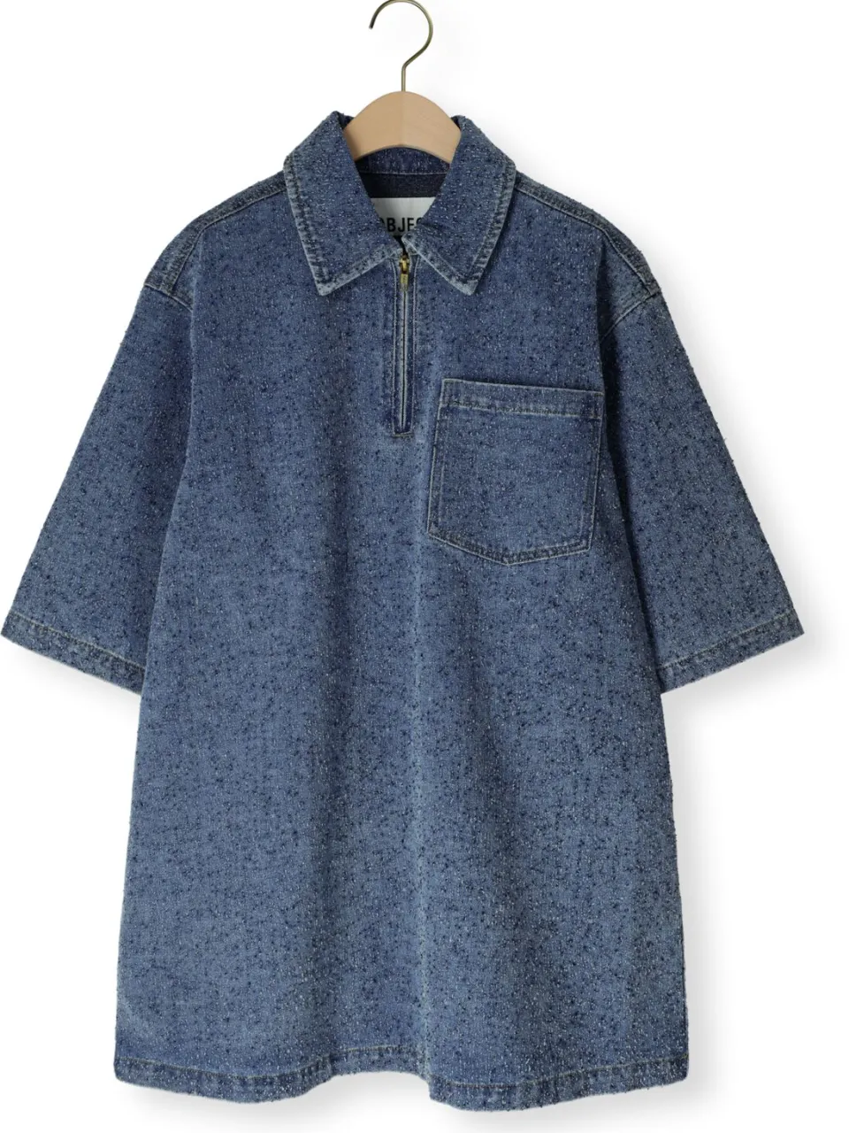 Object Dames Jurken Objfrida 3/4 Sleeve Lo Dress - Blauw, foto 2