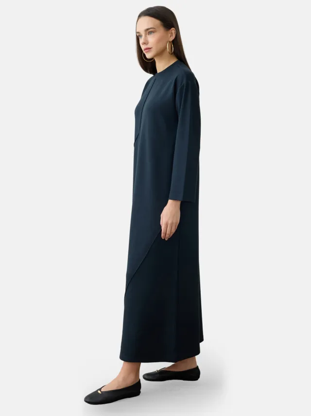 Modest Dress Refka marineblauw, foto 2