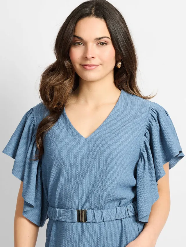 CS the Label zomerjurk blauw, foto 4