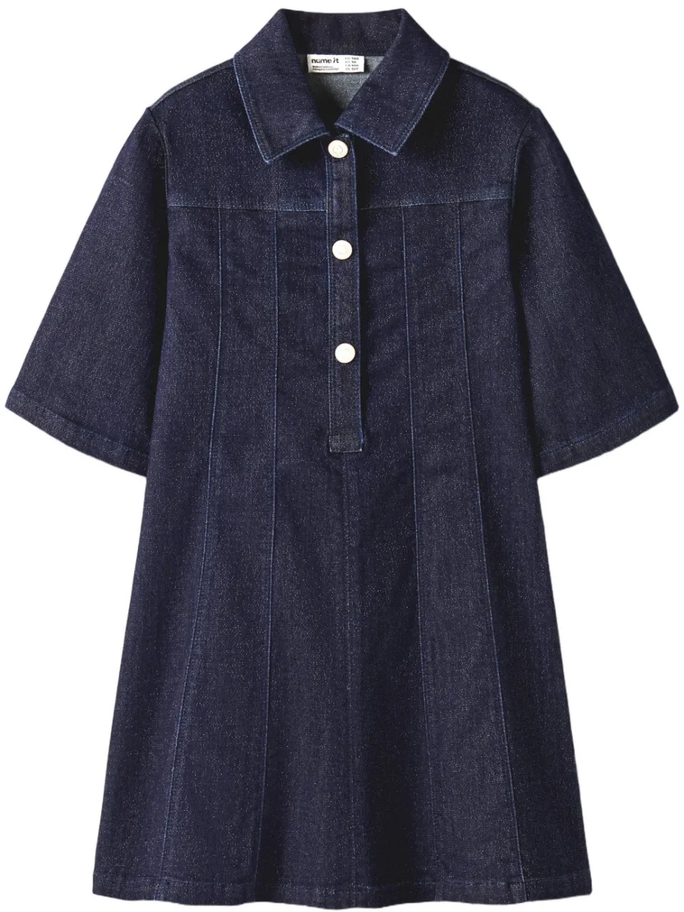 NAME IT midi spijkerjurk donkerblauw dark blue denim, foto 2