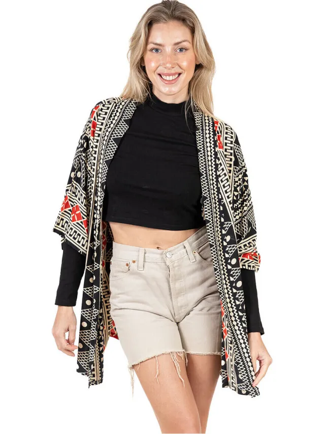 Isla Bonita By Sigris Lange Jurk Isla Bonita By Sigris Kimono Grijs