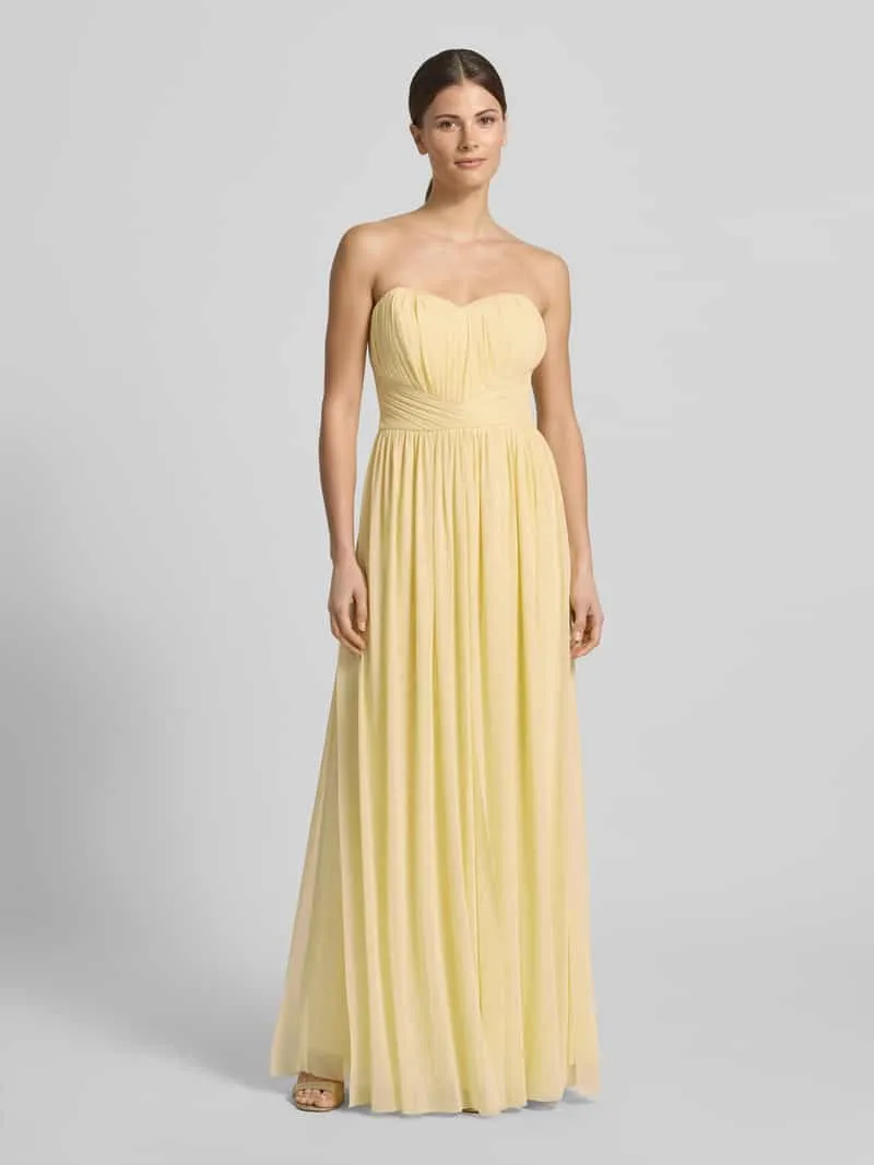 Lipsy Cocktailjurk in off-shoulder-look Lichtgeel