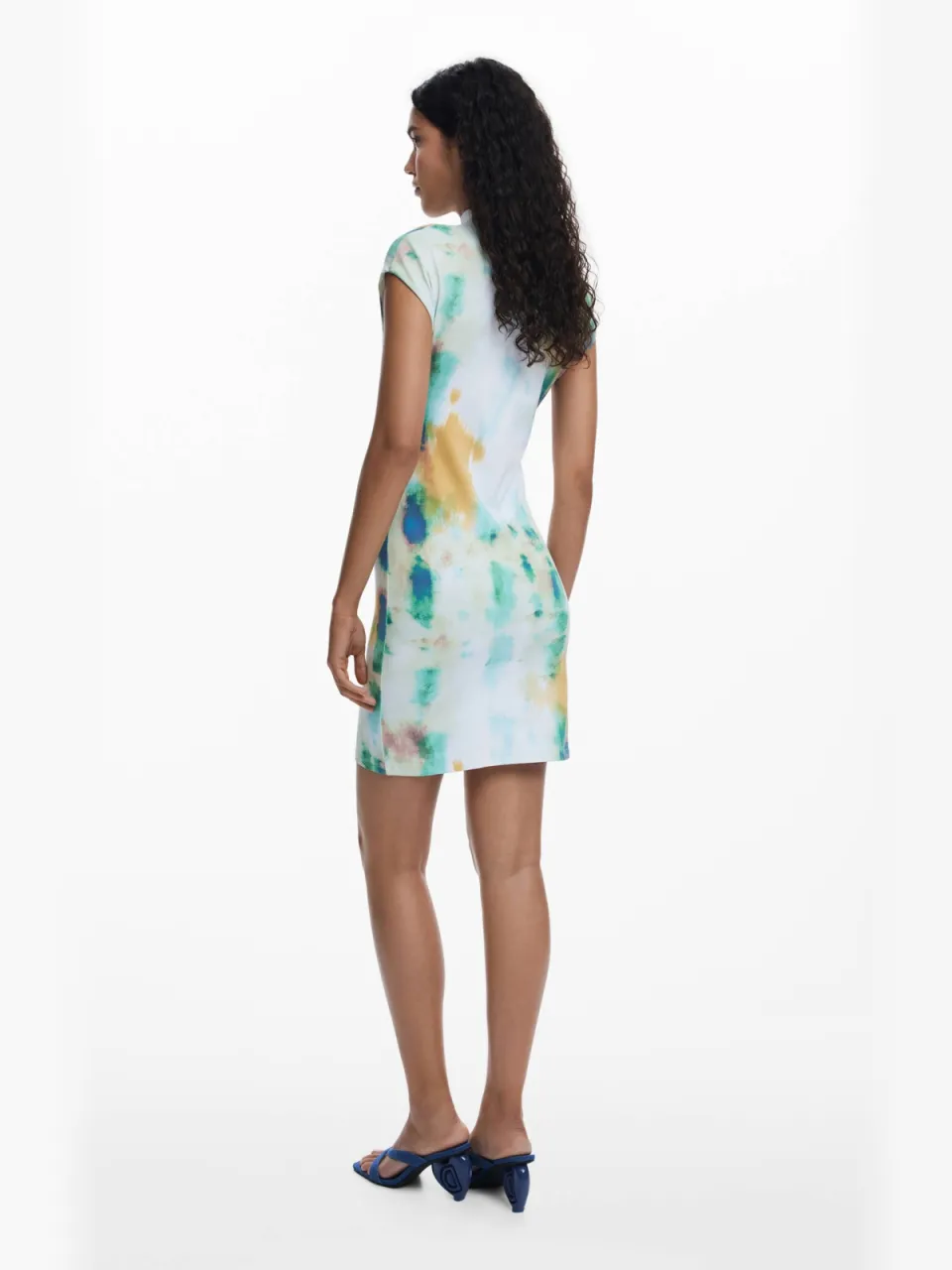 Desigual midi jurk blauw, foto 2