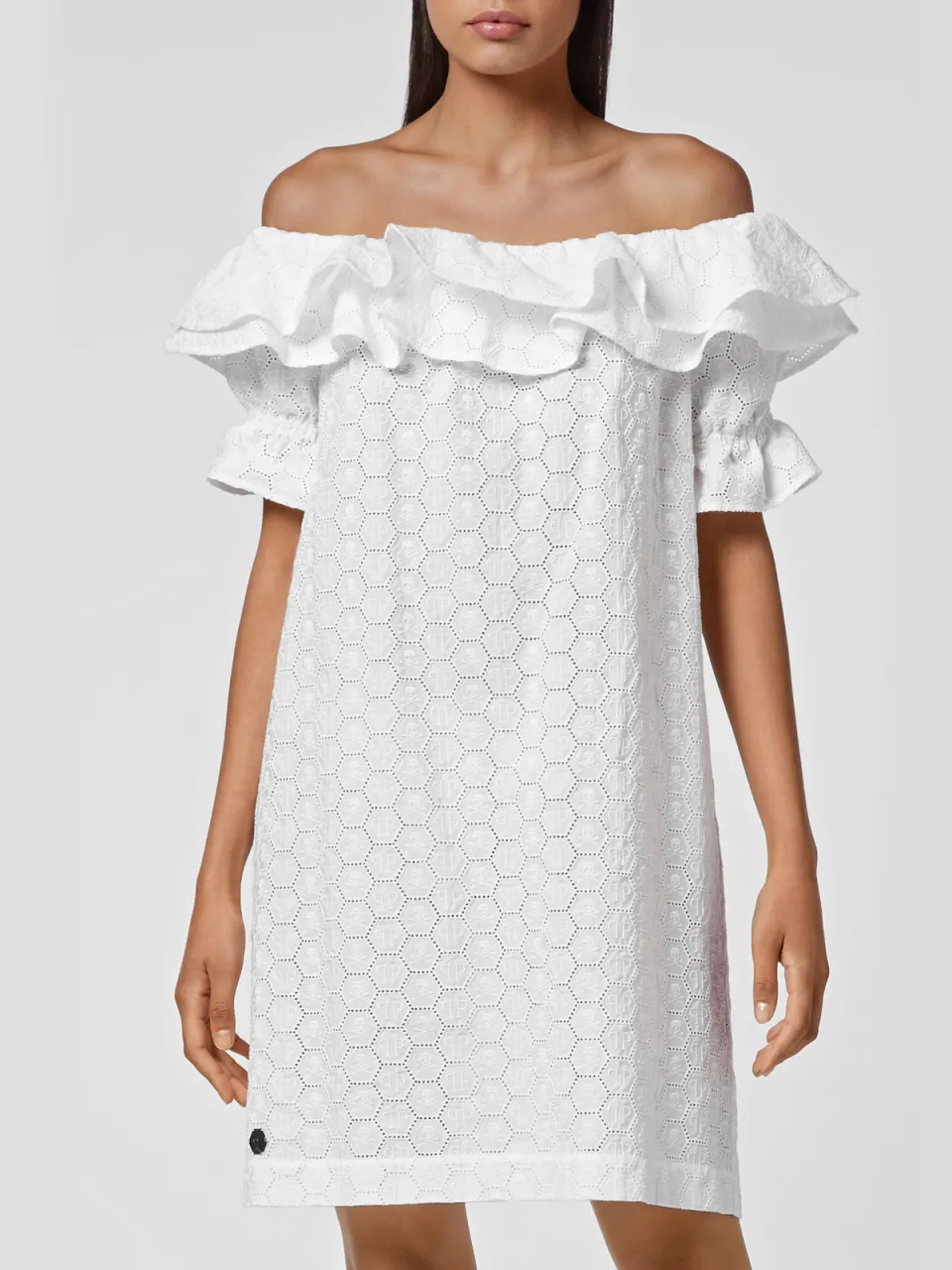 Philipp Plein Korte Jurk Wit