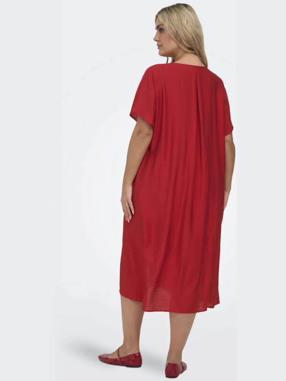 Only Carmakoma mini jurk rood, foto 4