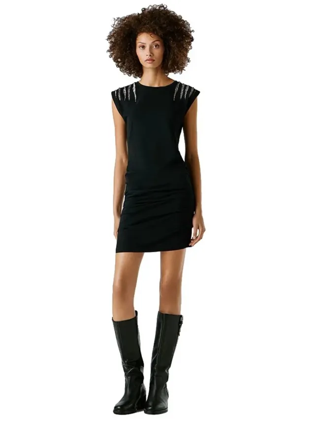Pepe Jeans Brilla Mouwloze Jurk Zwart M Vrouw Black