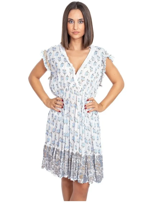 Isla Bonita By Sigris Korte Jurk Isla Bonita By Sigris Korte Jurk Wit