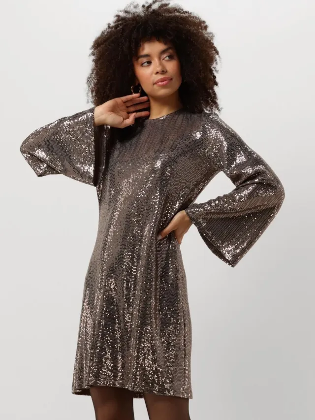 ANA ALCAZAR Dames Jurken Dress Wide Sleeves - Zilver