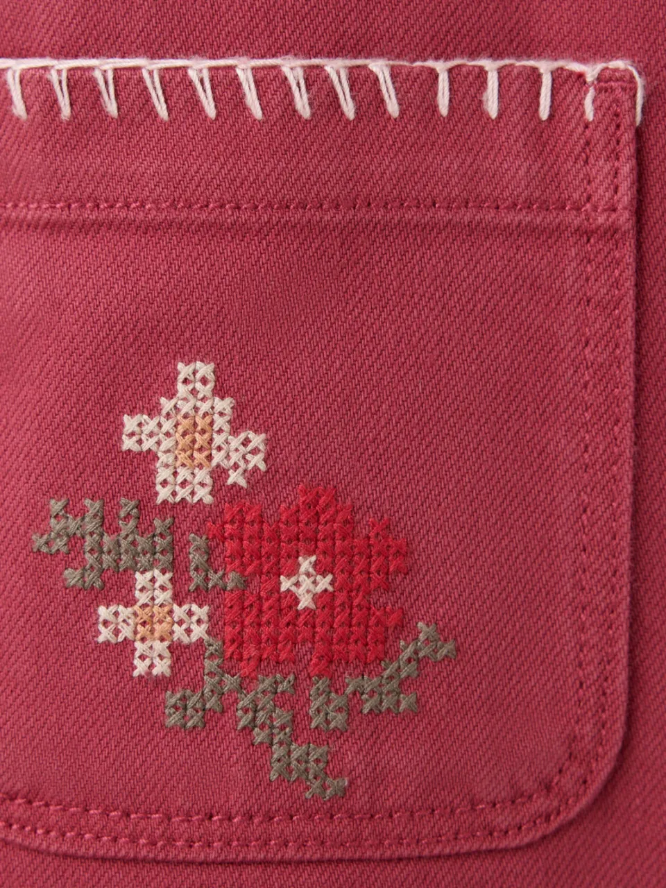 Mango Kids overgooier met borduursels rood, foto 5