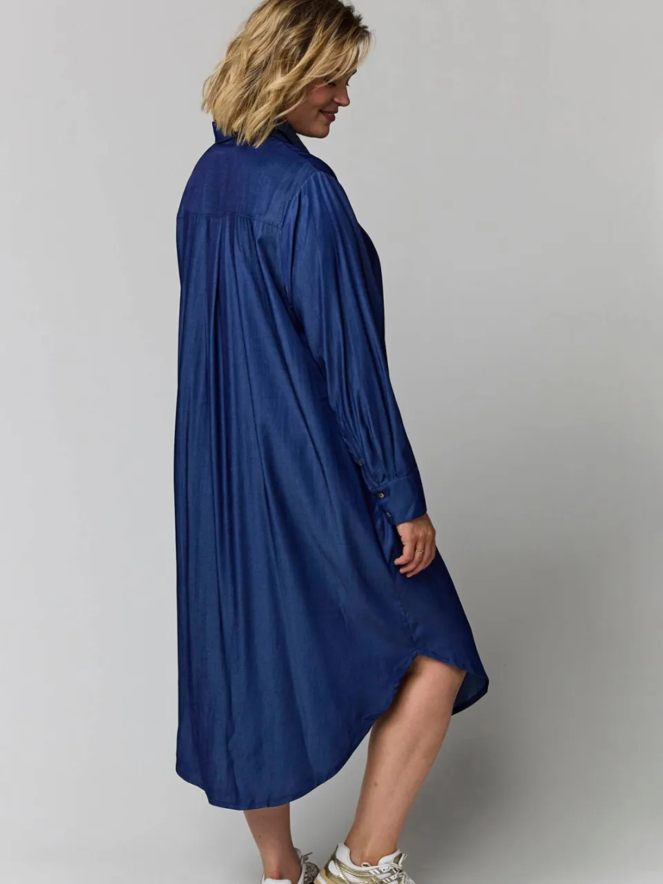 Gozzip blousejurk - donkerblauw, foto 6