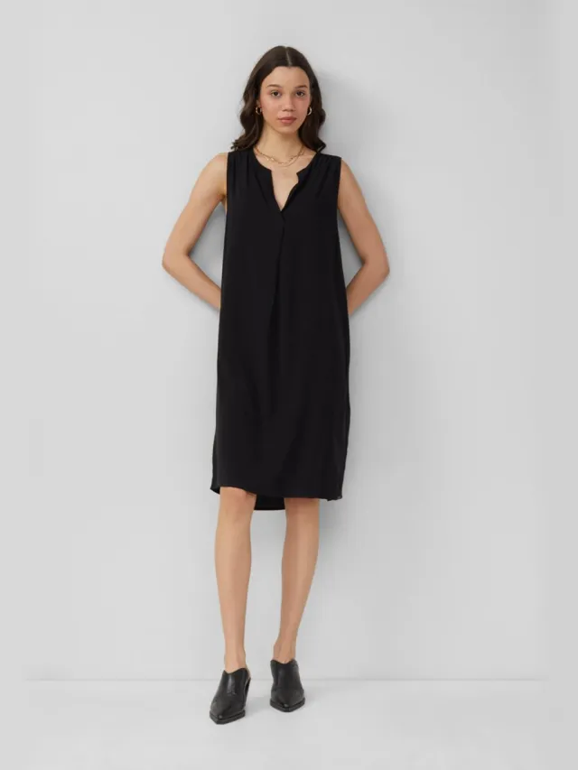 Q/S designed by Dames jurk - Vrouwen - ZWART - Viscose
