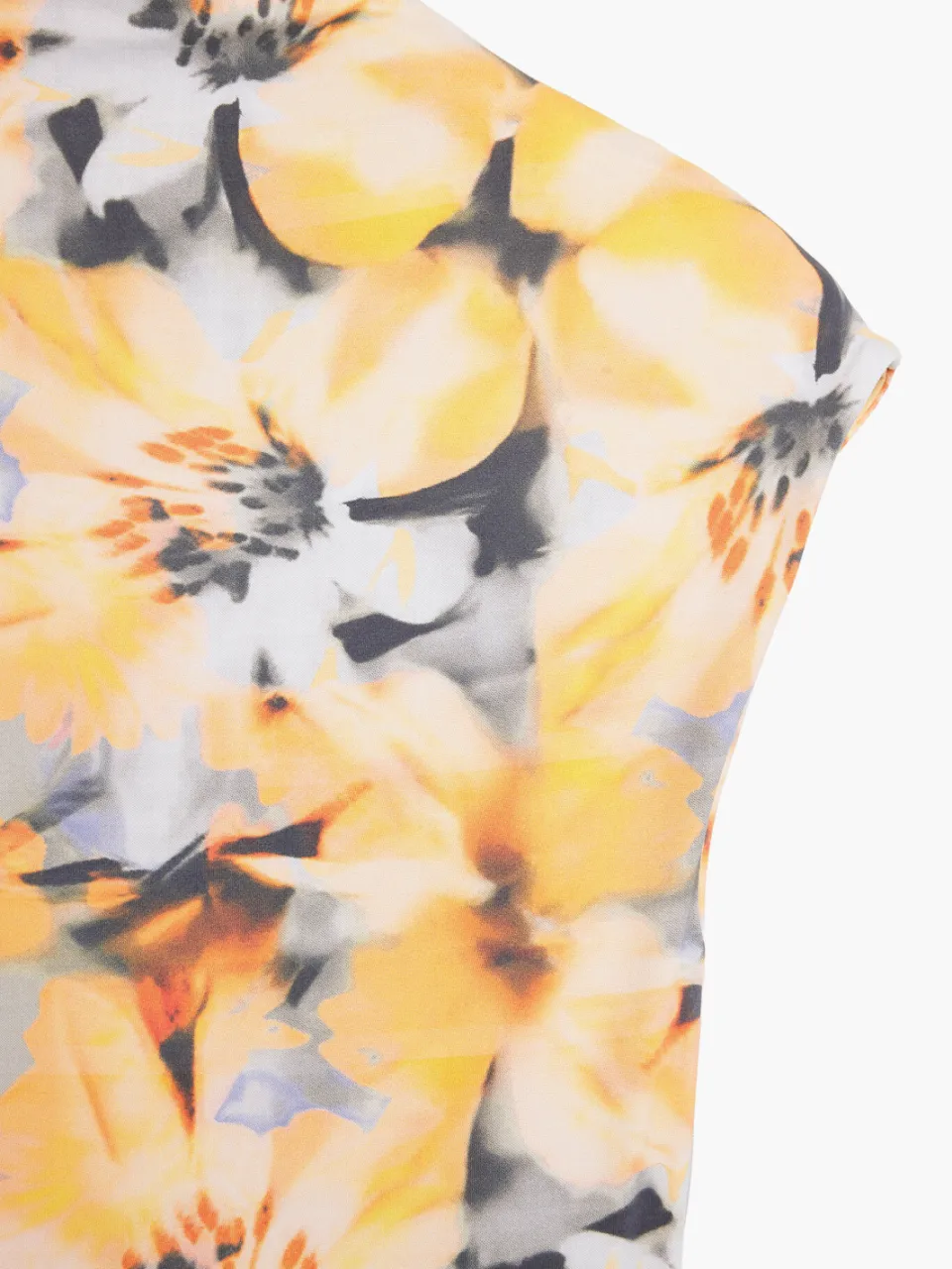 Desigual gebloemde midi jurk oranje, foto 4