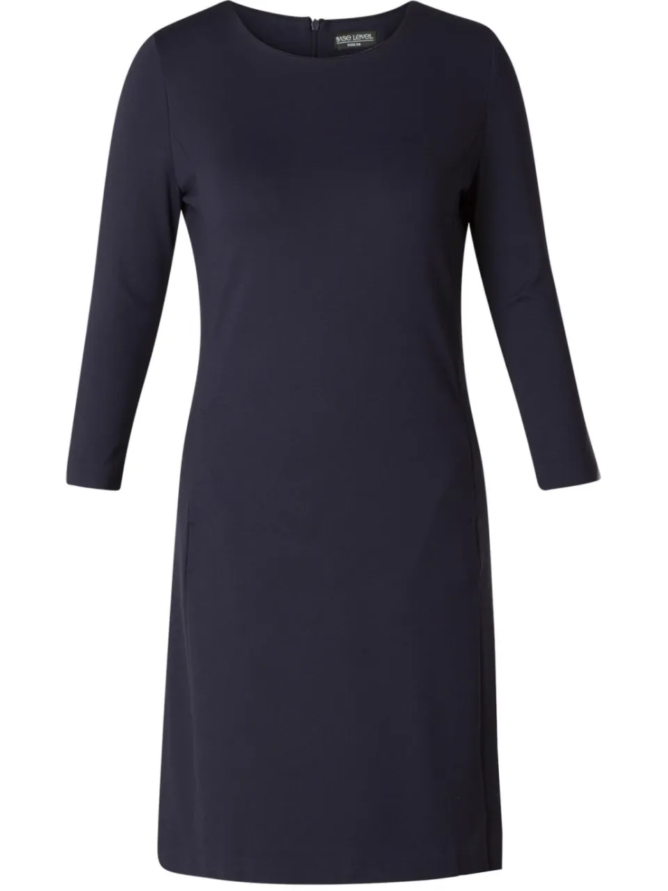 Base Level Curvy jurk Addy donkerblauw, foto 2
