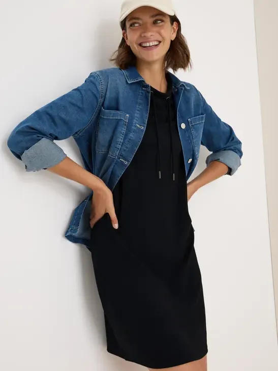 cecil Cupro Touch jurk Blauw