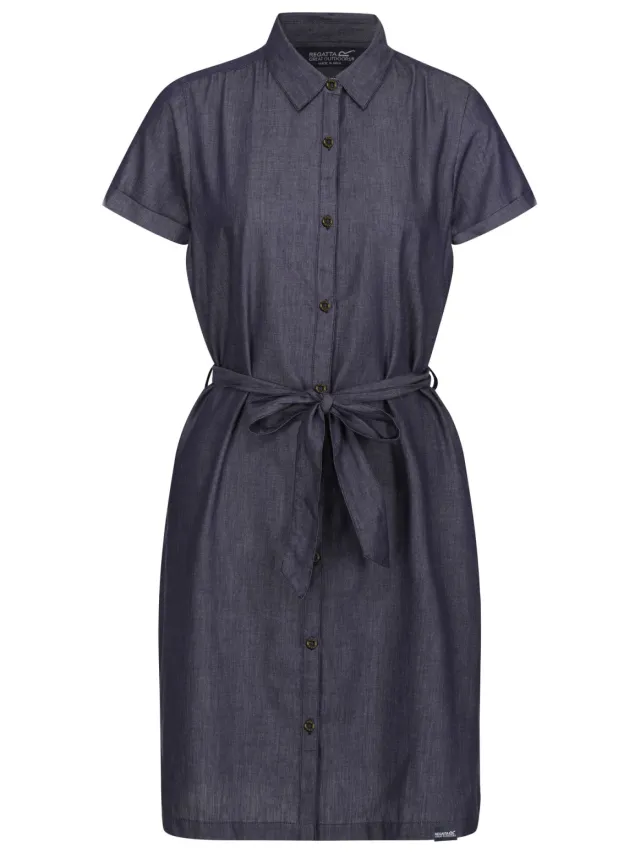 Regatta Dames/Dames Rema Overhemdjurk (Chambray) Blauw