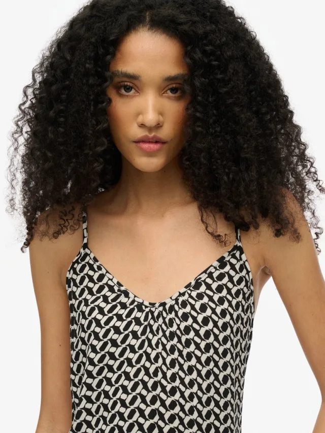 Superdry Cami maxi-jurk - Dames - Jurken ronnie geo