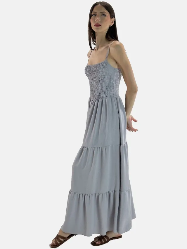 Elara Maxikleid Grau