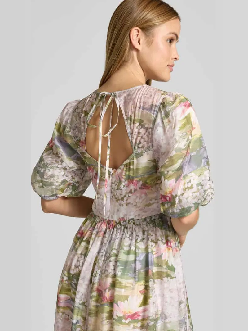 Ted Baker Midijurk met pofmouwen model 'JONORA' roze, foto 4