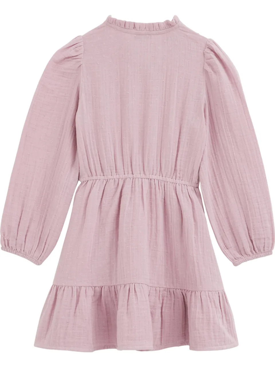 WE Fashion midi jurk met plooien roze, foto 4