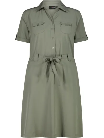 CMP Women's Dress - Jurk, olijfgroen
