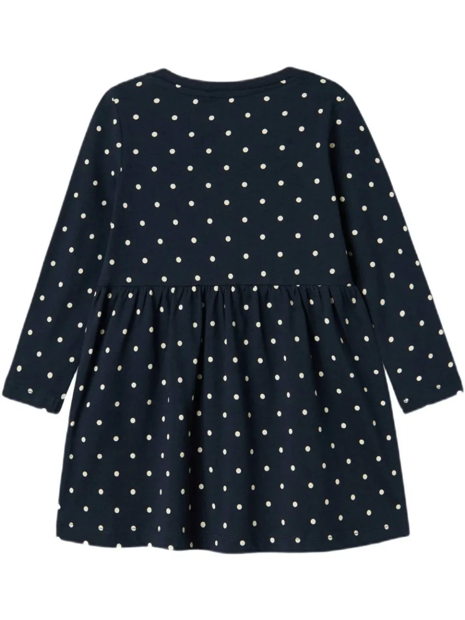 NAME IT mini jurk met stippen donkerblauw wit, foto 4