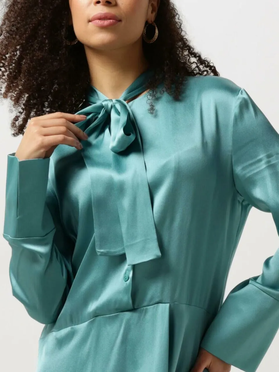 SEMICOUTURE Dames Jurken Maya Dress - Lichtblauw, foto 4
