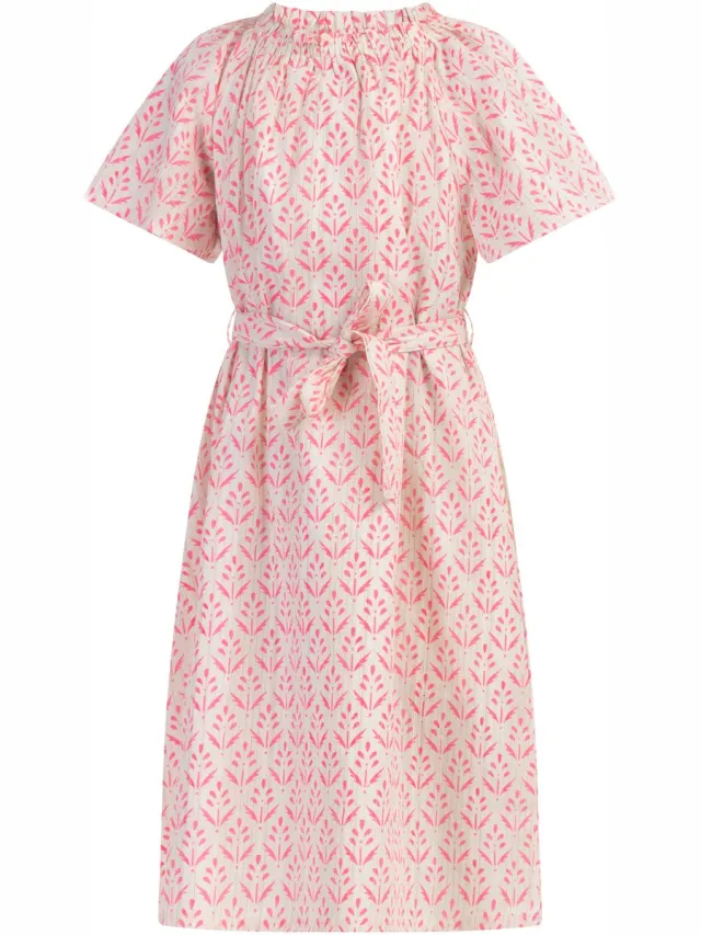 IZIA Zomerjurk neonroze