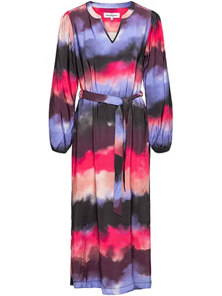 &Co Woman &co women jurk avena watercolor pink multi