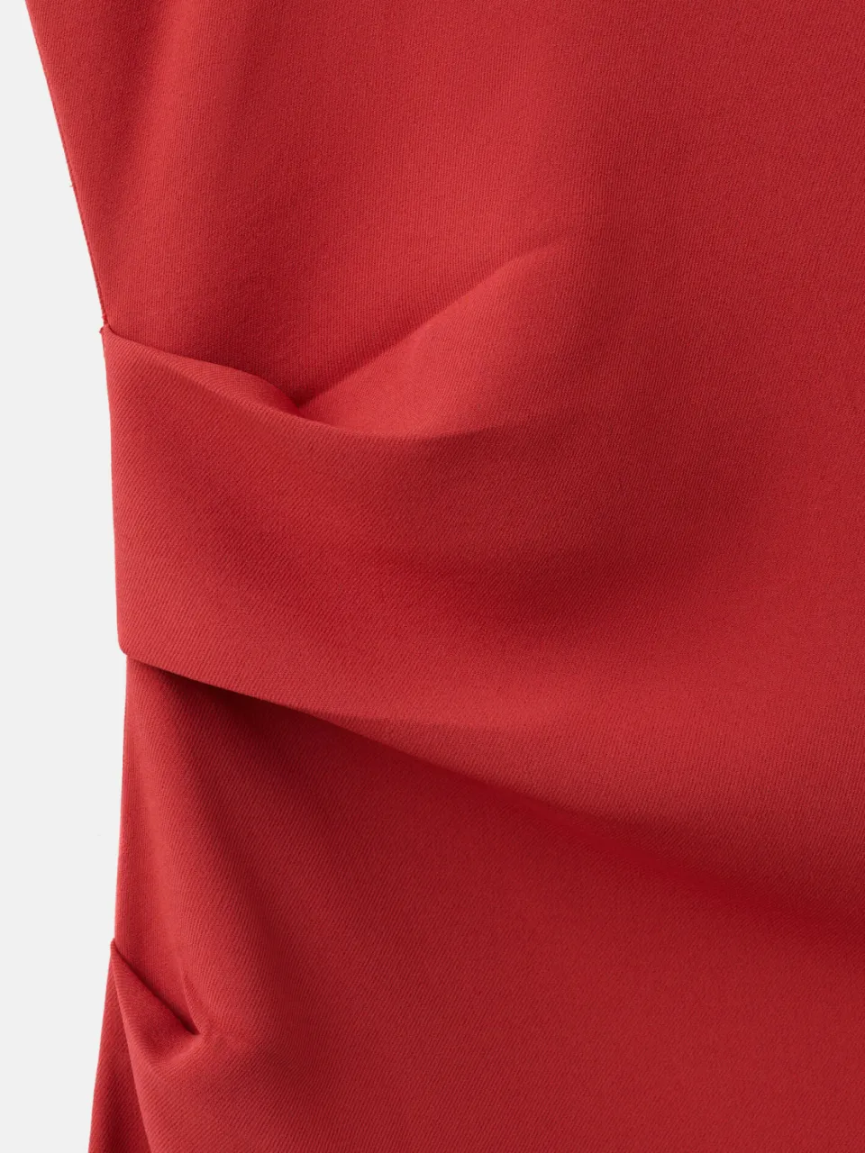 Mango midi jurk met split - rood, foto 4