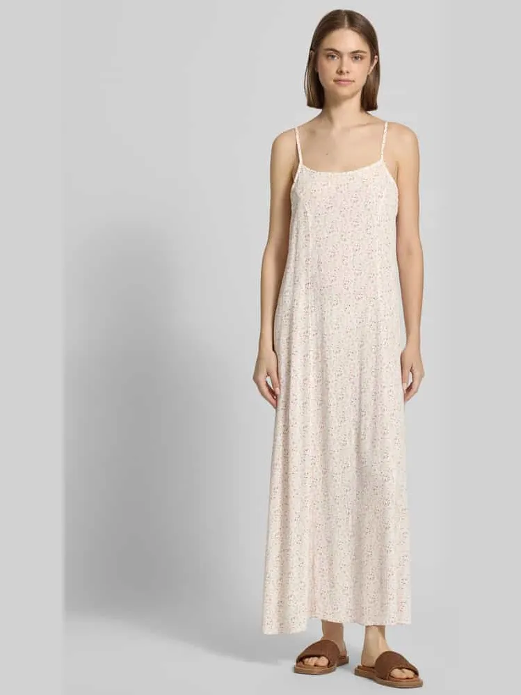Pieces Smalle vrijetijdsjurk van pure viscose model 'BARRI' Wit