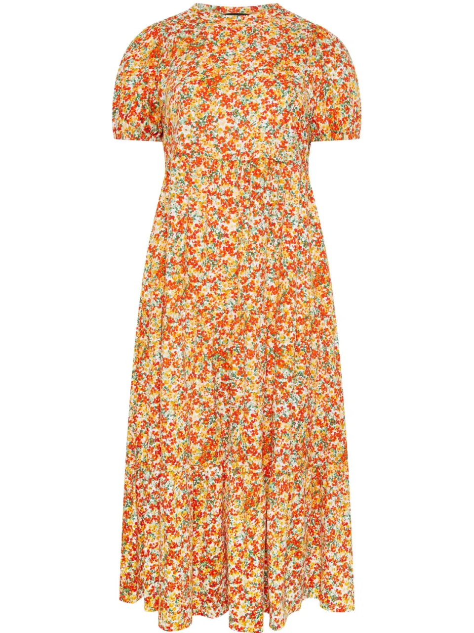 Yours Gele Jurk Met Bloemenprint-56 geel, foto 3