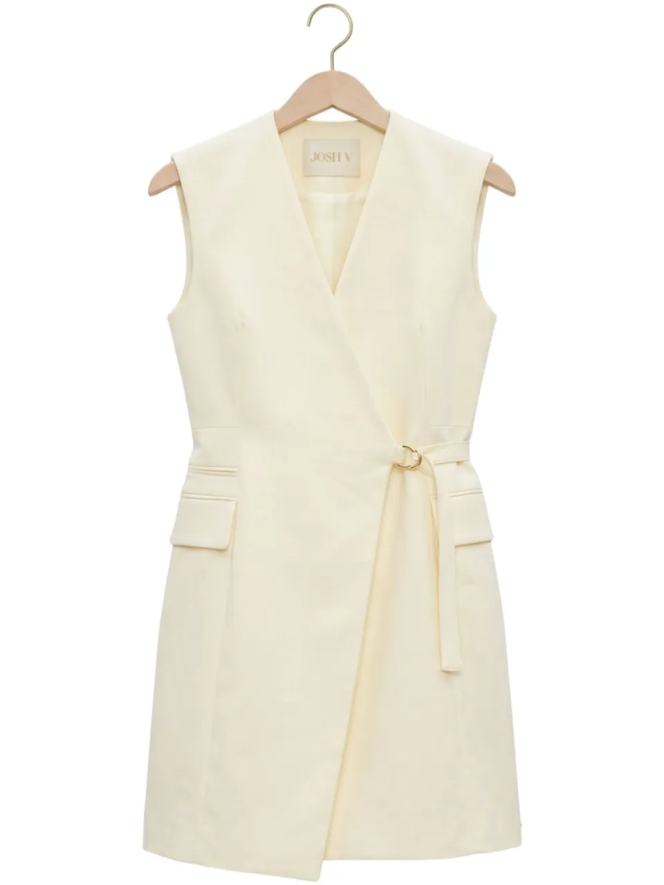 JOSH V Dames Jurken Henley 0411 - Creme, foto 2