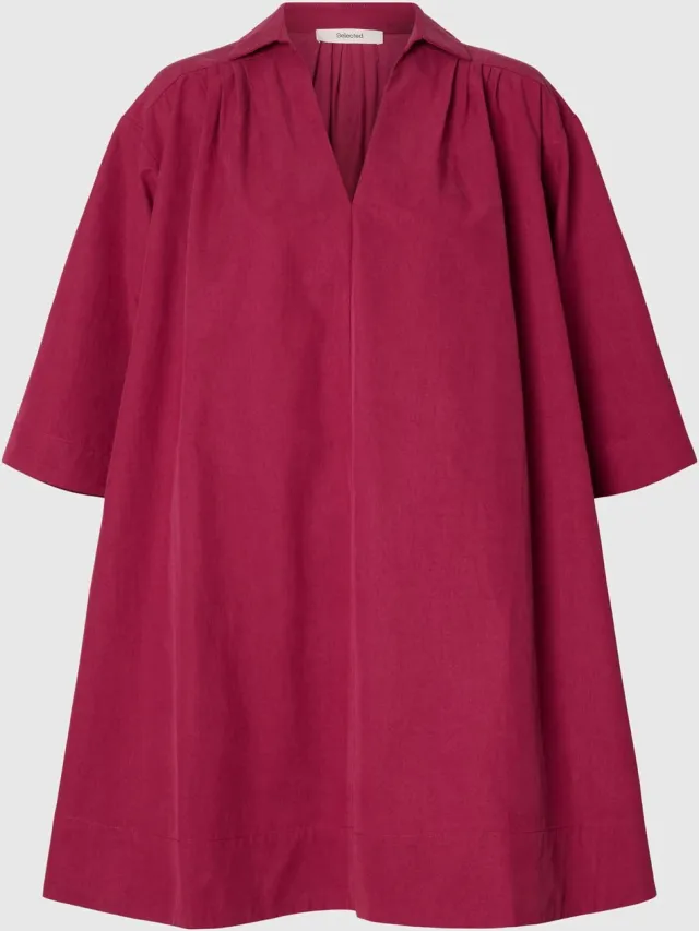 Selected midi-jurk Oversized anemone