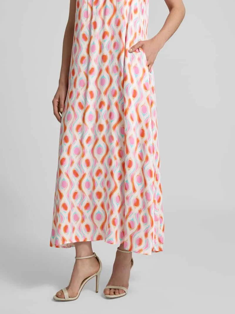 Emily Van den Bergh Midi-jurk met brede bandjes offwhite, foto 5