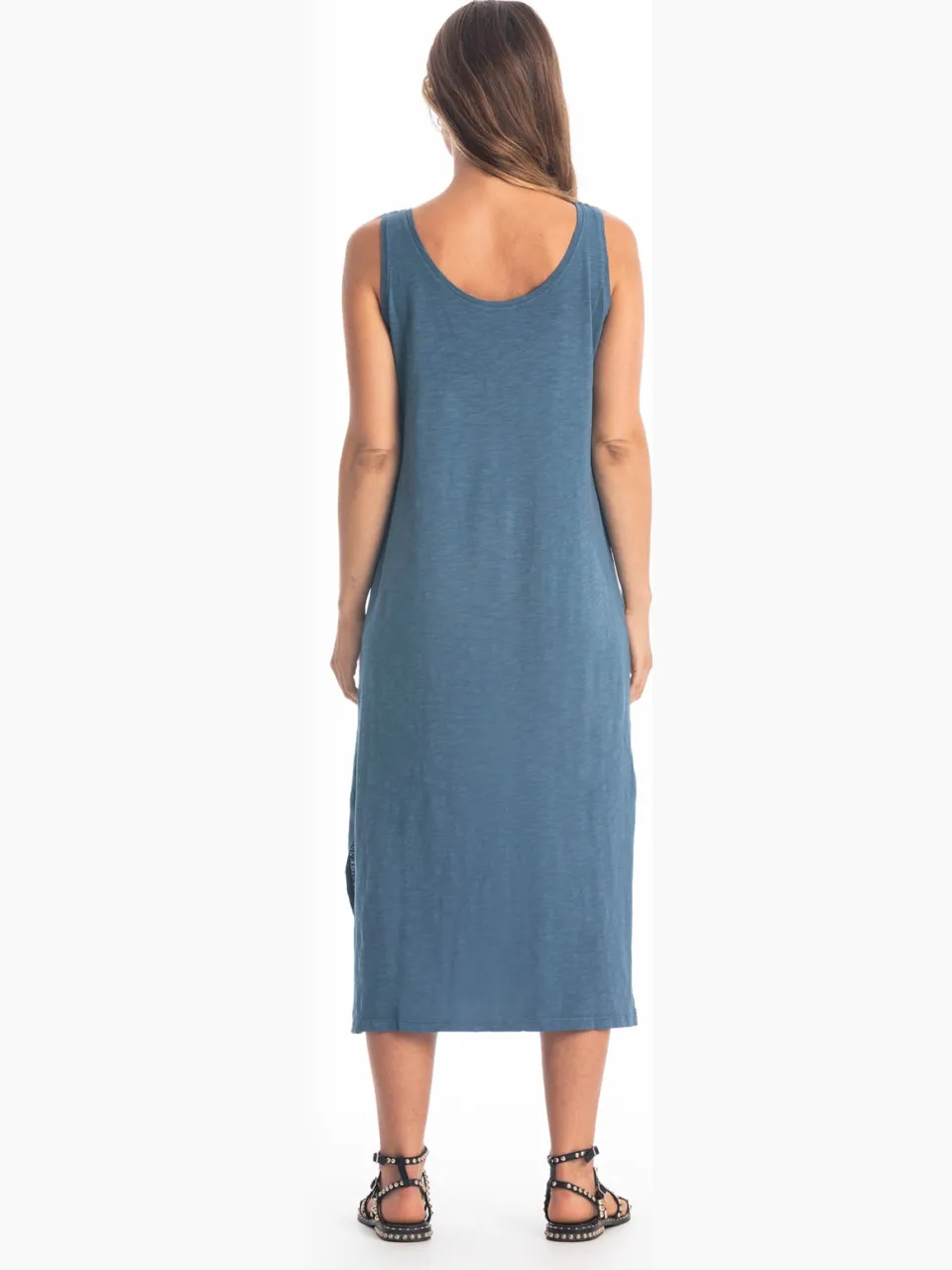 RAVENS VIEW IBIZA dames vegan Jurk Demi Blauw, foto 2