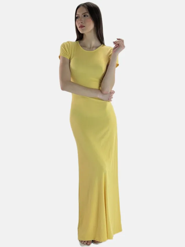 Elara Maxikleid Gelb