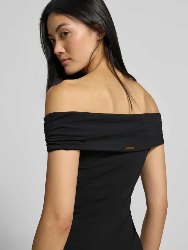 MICHAEL Michael Kors Midi-jurk in off-shoulder-design met stretch zwart, foto 2