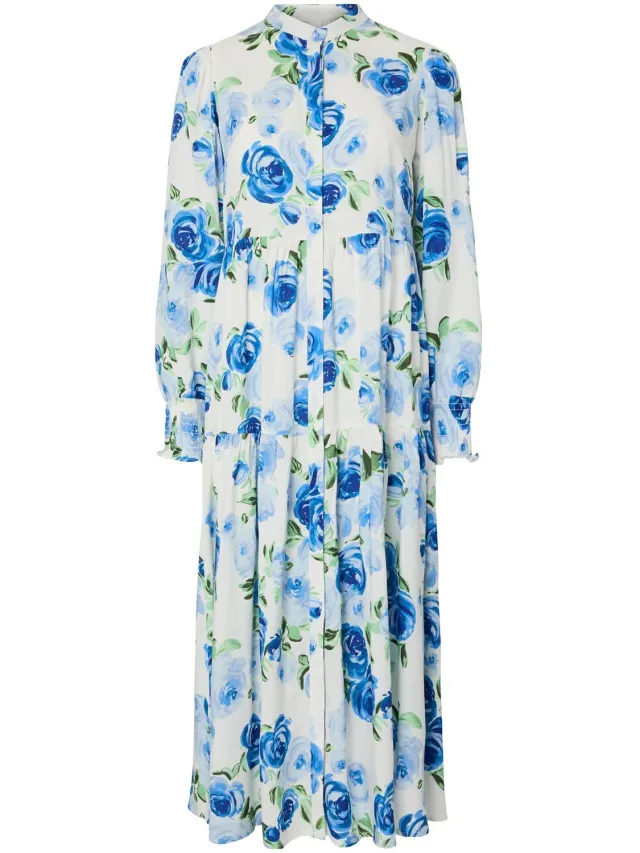 Yas Maxi jurk YASASINA Star White 1
