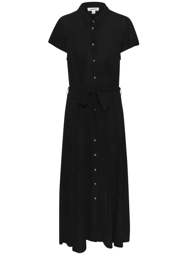 SOAKED IN LUXURY Lange damesjurk Soaked in Luxury SLZaya zwart