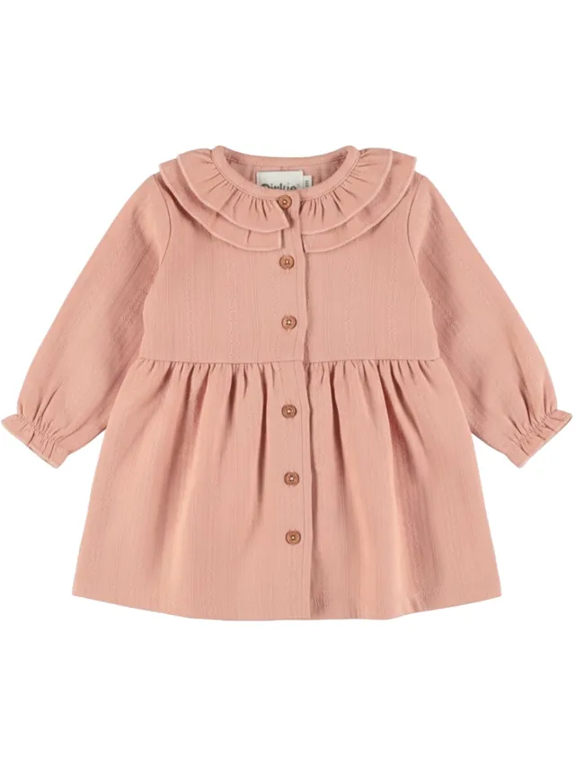 Dirkje Meisjes Jurk - Misty rose Roze