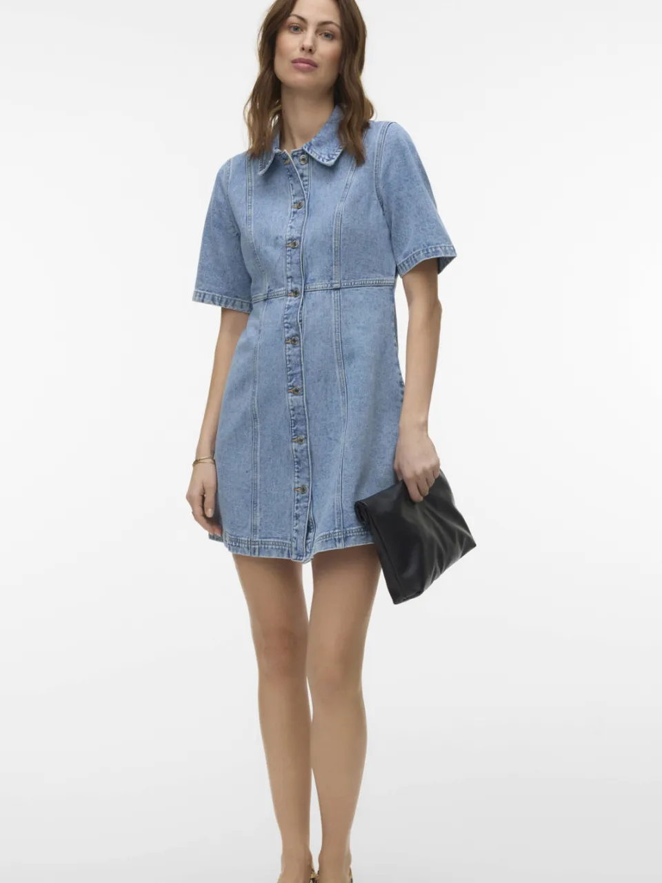 Vero Moda spijkerjurk light blue denim, foto 4