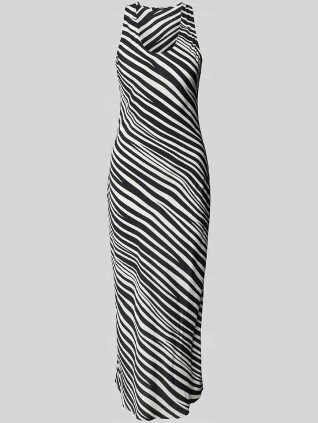 someday. Maxi-jurk van viscose, model 'Quenn' zwart, foto 2