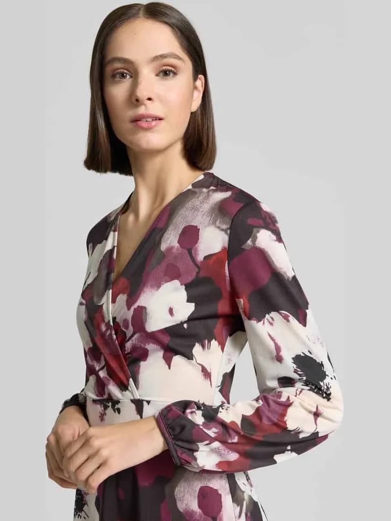 ZABAIONE Midi-jurk in wikkellook met v-hals violet, foto 4