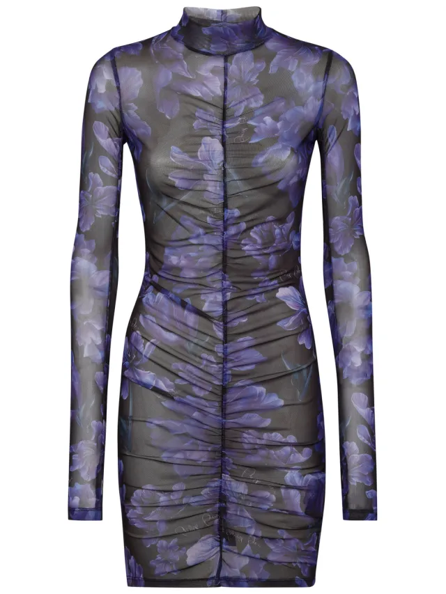 Philipp Plein Avondjurk Flowers zwart, foto 2