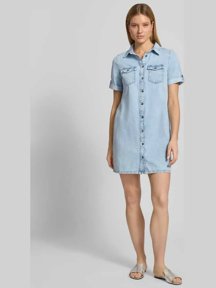 Vero Moda VMJENNIE spijkerjurk light blue denim, foto 5