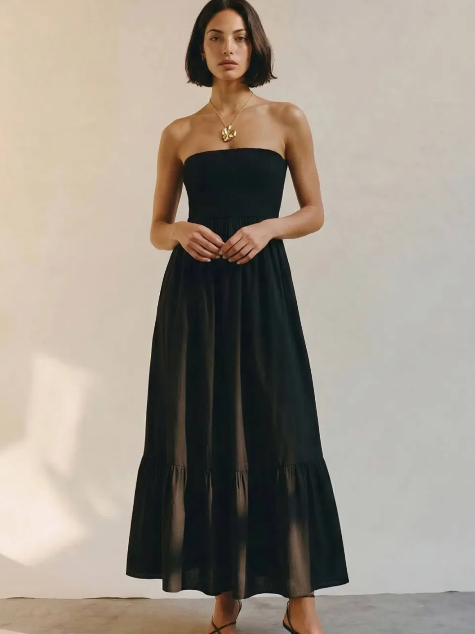 Aware maxi jurk - zwart