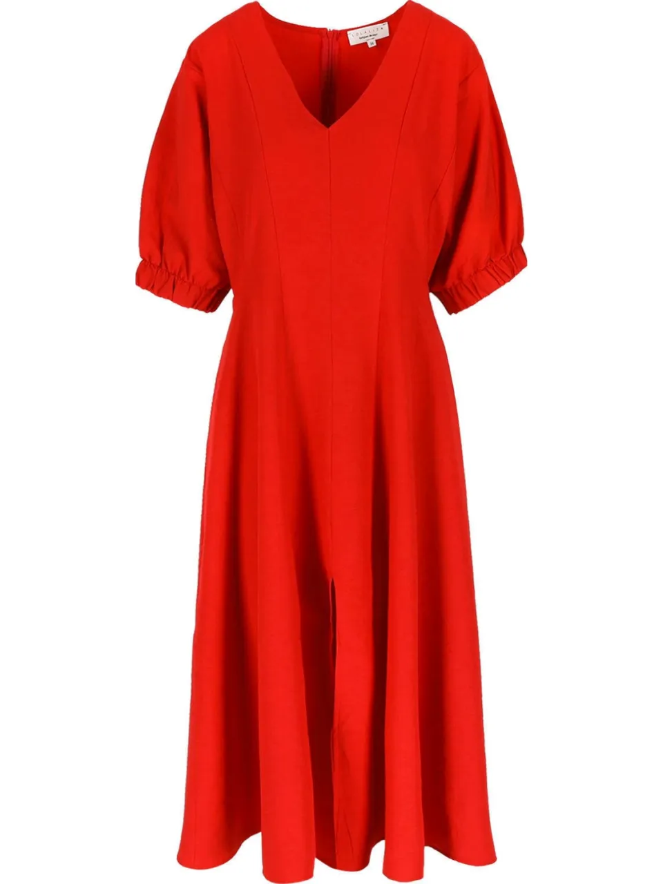 LOLALIZA midi jurk met split - rood, foto 2