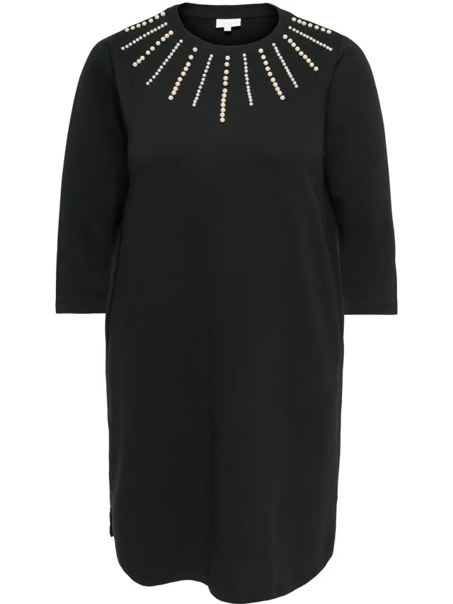 Only Carmakoma Sweatjurk CARAMBER Midi-jurk Black 1