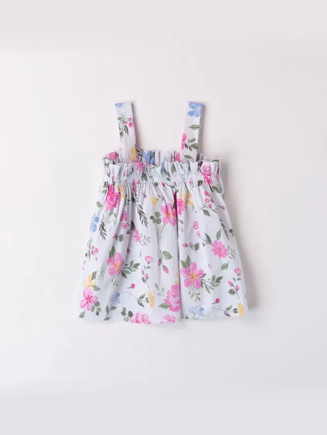 Ido 48765 Mouwloze Jurk Veelkleurig 8 Years Meisje Fuxia / Pink
