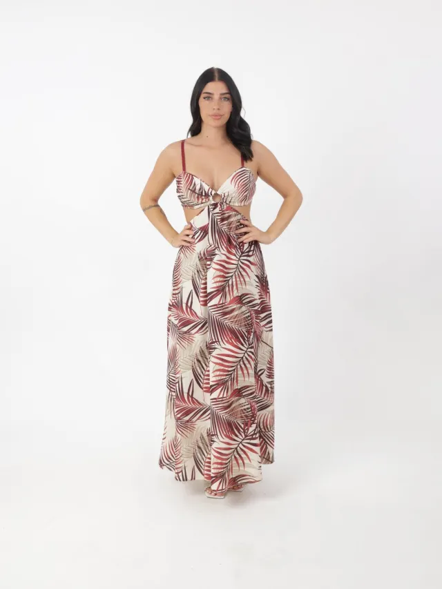 Elara Kleid Bordeaux